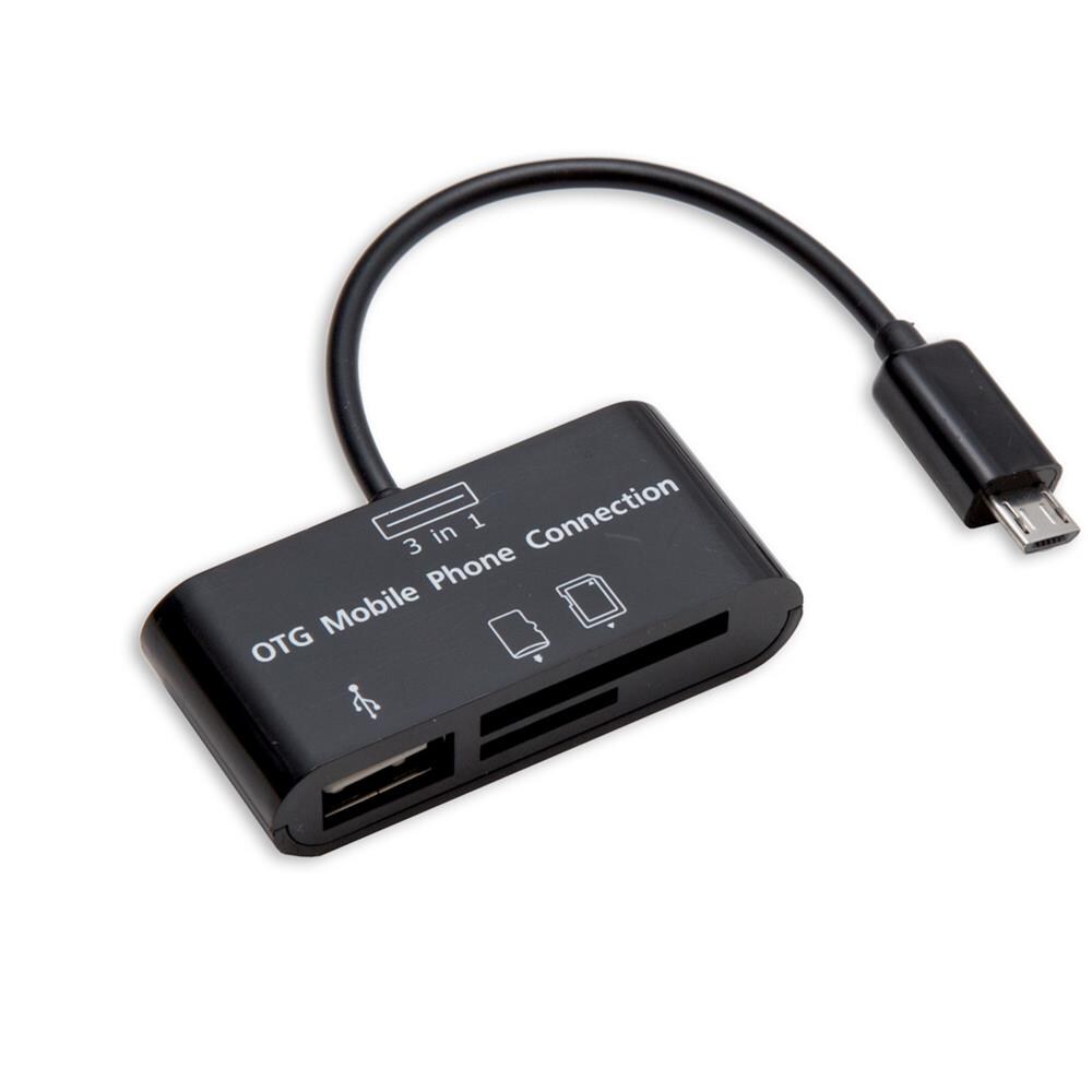 CL-CRD50061, MicroSD (TransFlash) , MMC, RS-MMC, SD, SDHC, USB 2.0, Nero - Foto 1